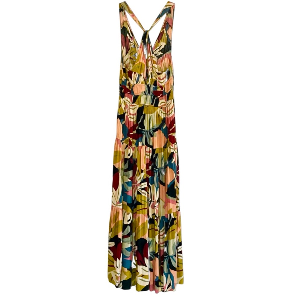 Loft Beach Tropical Print Maxi Dress With Twist Back Size XS - Picture 3 of 7